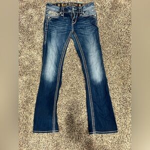 EUC Rock Revival Evella Boot Jeans- AWESOME detail!! Size 26